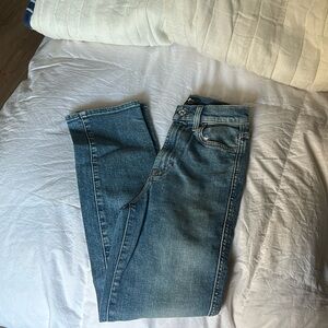 7 For All Mankind High rise straight jean